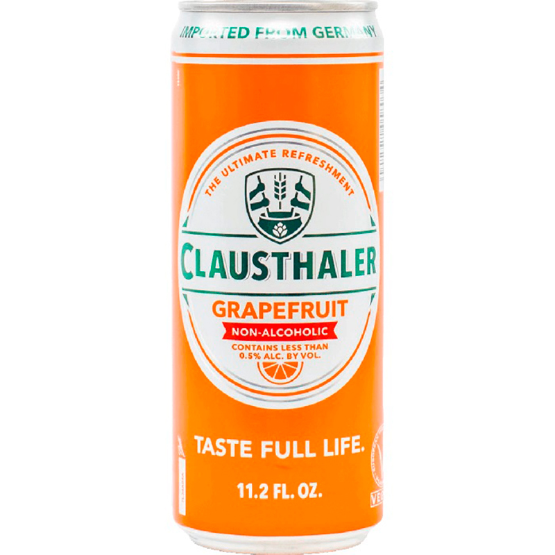 Безалкогольное пиво Clausthaler Grapefruit, Клаусталер Грейпфрут Безалкогольное, 0.5%, 0.5л. банка