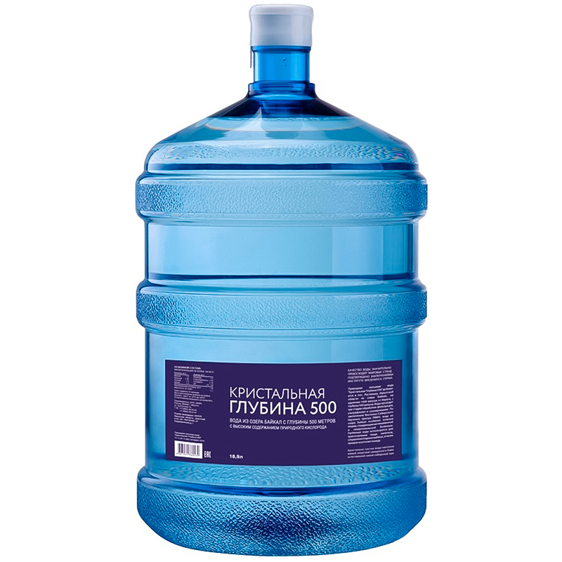 Минеральная вода Глубинная байкальская «Кристальная глубина 500» 19л.