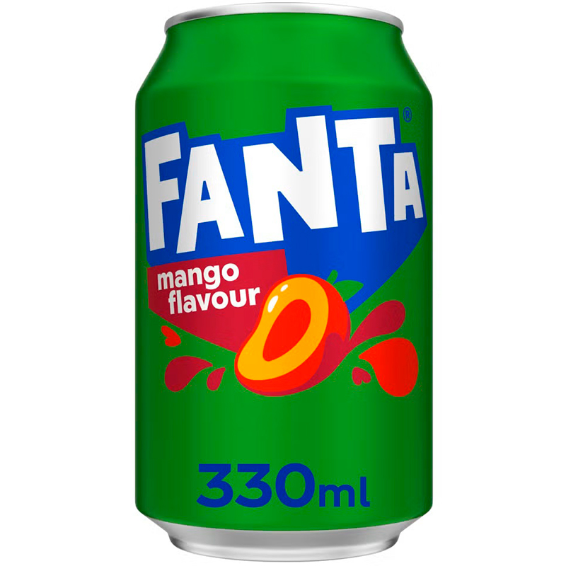 Газированный напиток «Fanta» Mango Flavour, Фанта Манго 0.33л, банка (Великобритания)