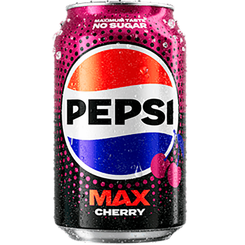 Газированный напиток «Pepsi» Max Cherry No Sugar, Пепси Макс Вишня без сахара 0.33л, банка (Англия)