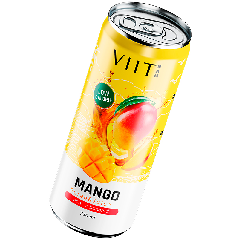Напиток «Viitnam» Mango, Виитнам Манго с содержанием сока и пюре 0.33, без газа, банка