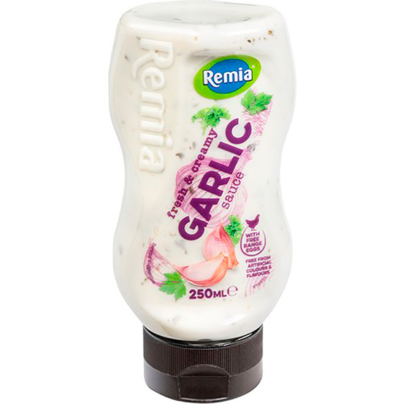 Соус «Remia» Fresh and Creamy Garlic, Ремиа Чесночный 250мл. пэт