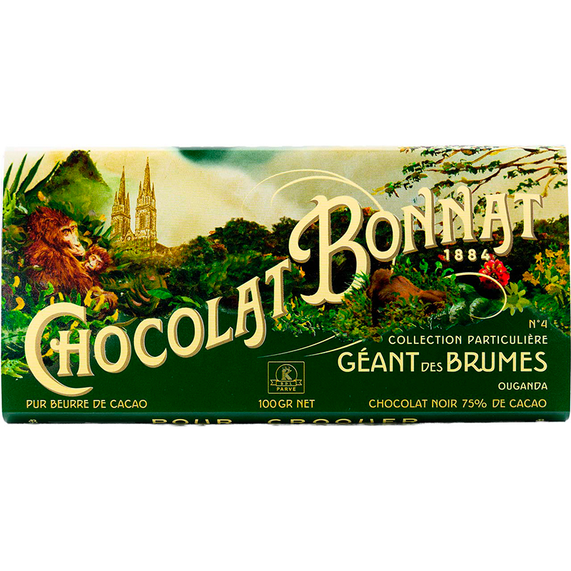 Шоколад темный «Bonnat» Geant Des Brumes, Боннат Джиант Дес Брумес 100гр