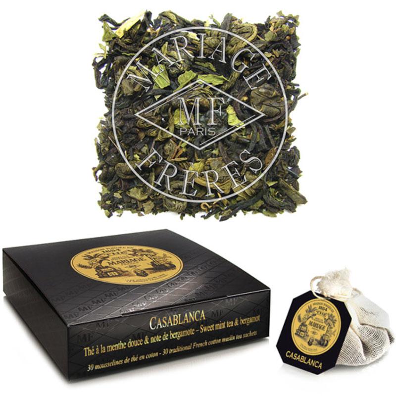 Черный и зеленый чай Mariage Casablanca, Саше 75 гр