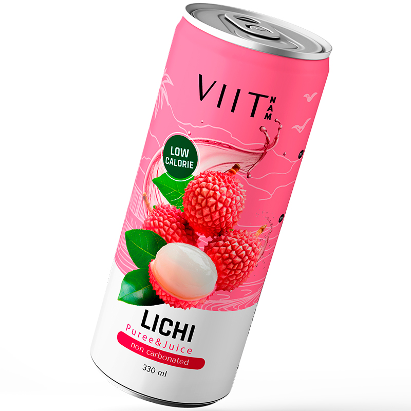 Напиток «Viitnam» Lichi, Виитнам Личи с содержанием сока и пюре 0.33, без газа, банка