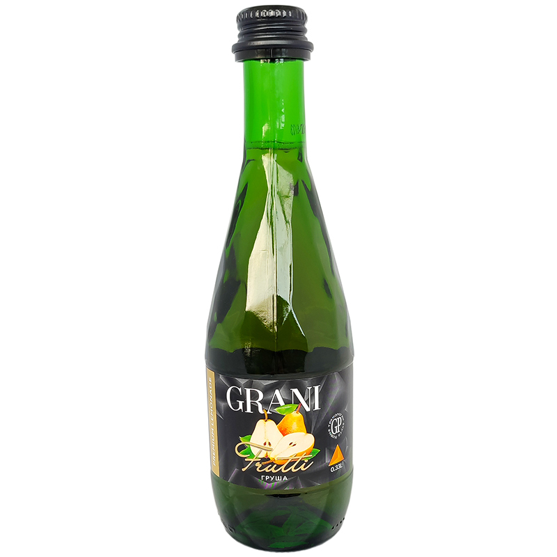 Напиток лимонад «Grani» Premium Lemonade Frutti, Грани Фрутти Груша, 0.33л, стекло