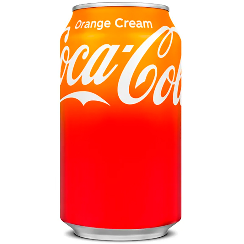 Газированный напиток «Coca-Cola» Orange Cream, Кока Кола Апельсиновый Крем 0.355л. банка (США)