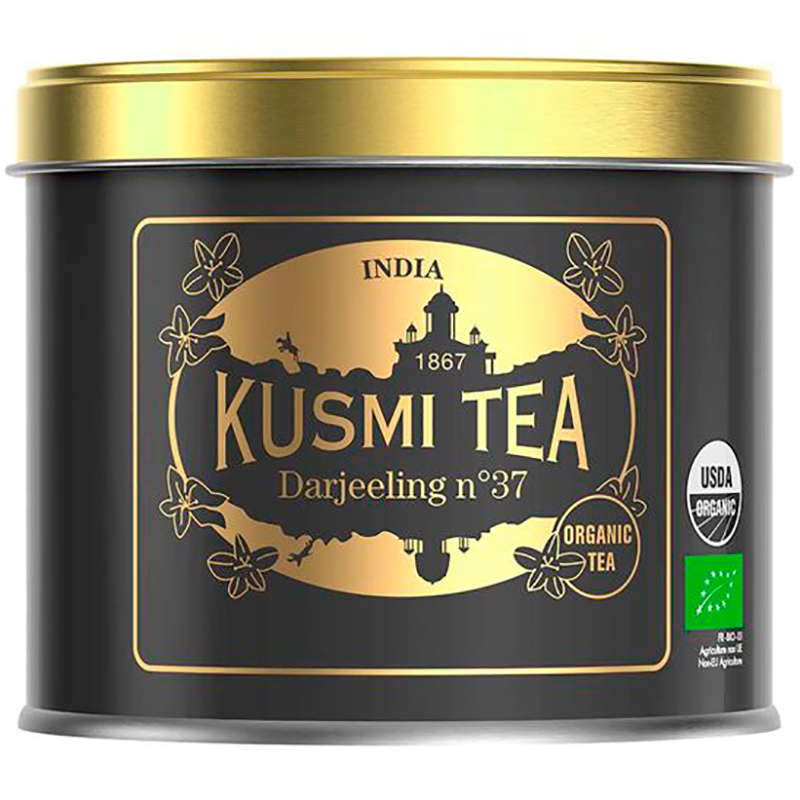 Чай черный Kusmi tea "Darjeeling N°37", Кусми Дарджилинг (BIO, Organic Tea), банка 100гр