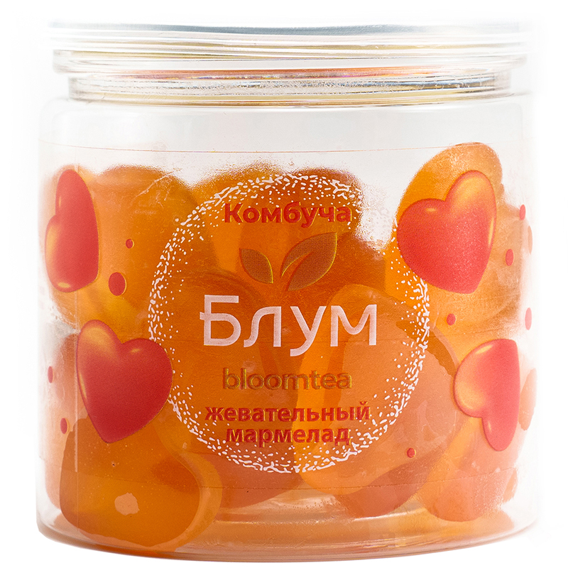 Мармелад из Комбучи «Bloomtea», Блумти Классика, 130гр, пэт