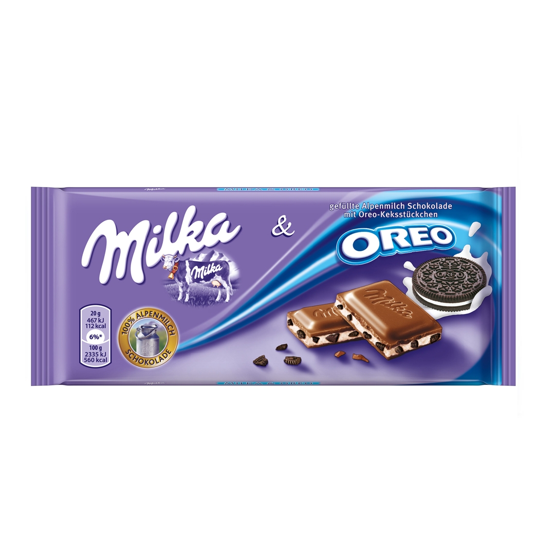 Шоколад «Milka» Oreo, Милка Орео 100гр.