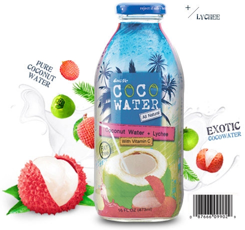 CocoWater КОКОСОВАЯ ВОДА с соком личи 250мл стекло CocoWater КОКОСОВАЯ ВОДА с соком личи 250мл стекло