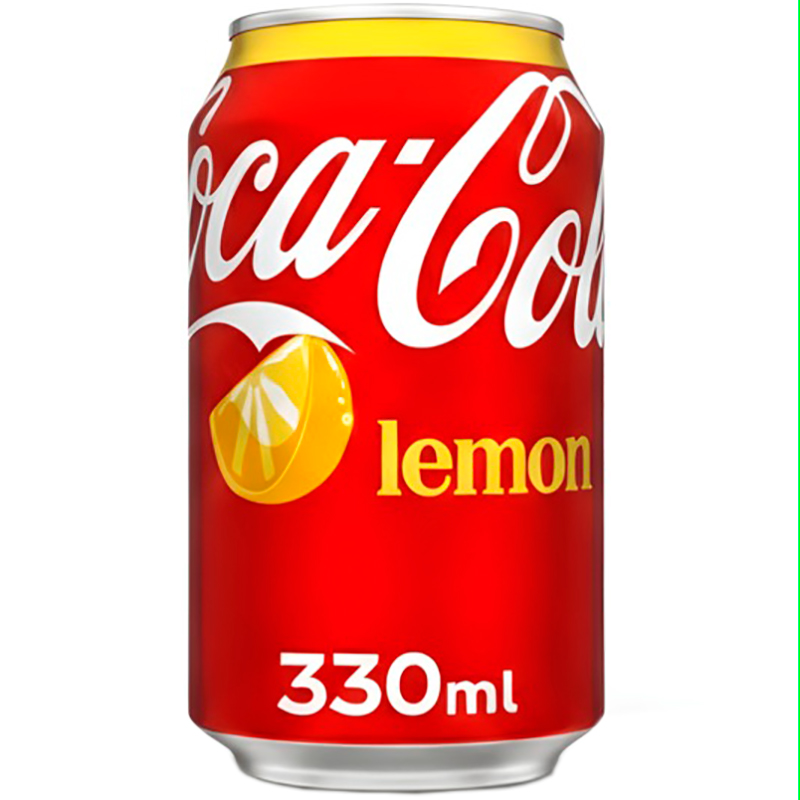 Газированный напиток «Coca-Cola» lemon, Кока Кола Лимон 0.33л. банка (Англия)
