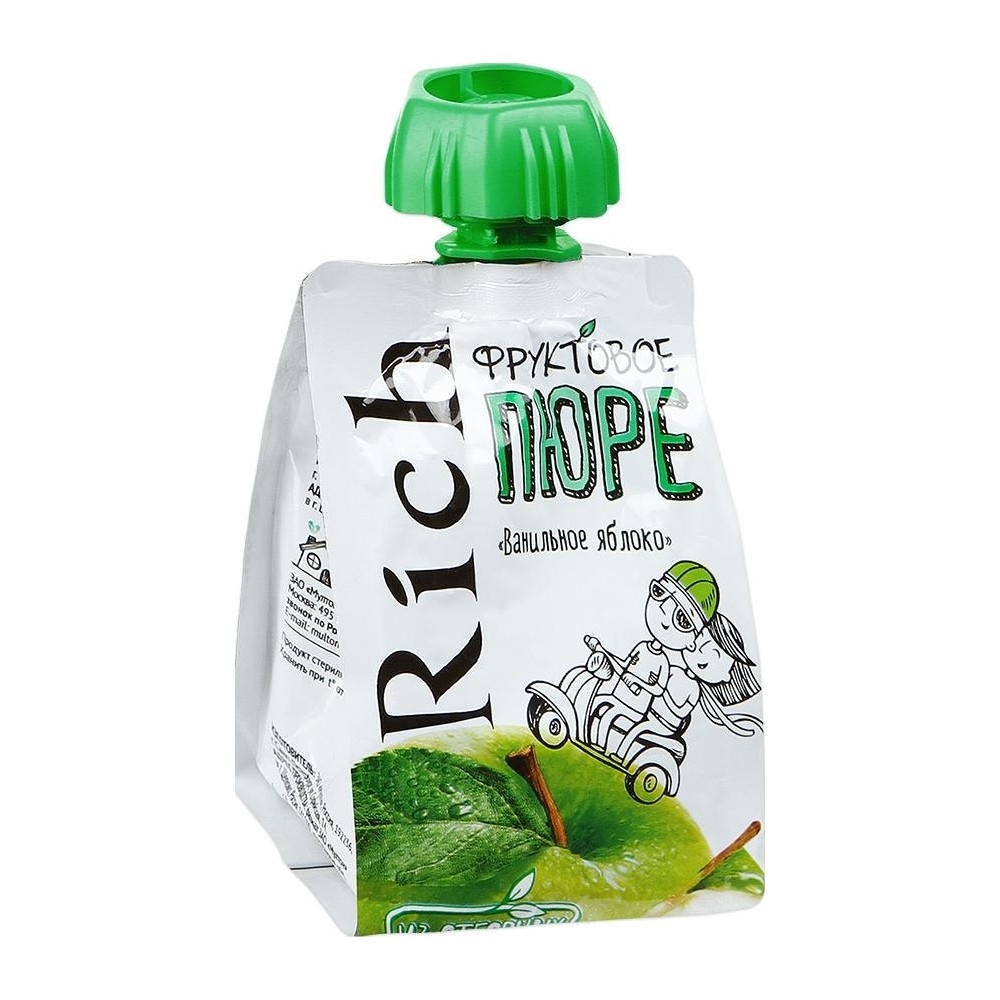 Рич Пюре Яблоко с ванилью 0,11 литра.