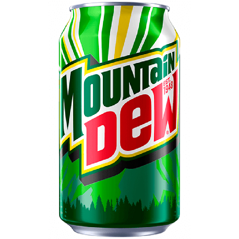 Газированный напиток «Mountain Dew», Маунтин Дью. 0.355л, банка (США)