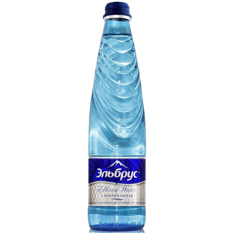 Вода Эльбрус 0,4 л.х 12шт. стекло газ