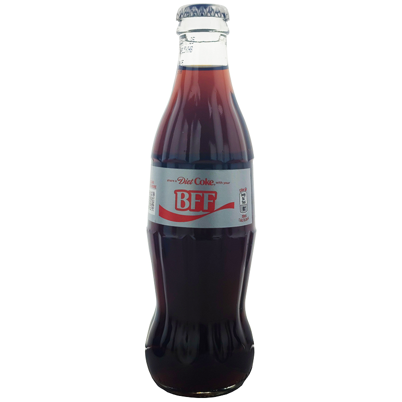 Газированный напиток «Coca-Cola» Diet Coke BBF No sugar, Кока Кола ББФ Диет без сахара 0.33л. стекло (Ирландия)