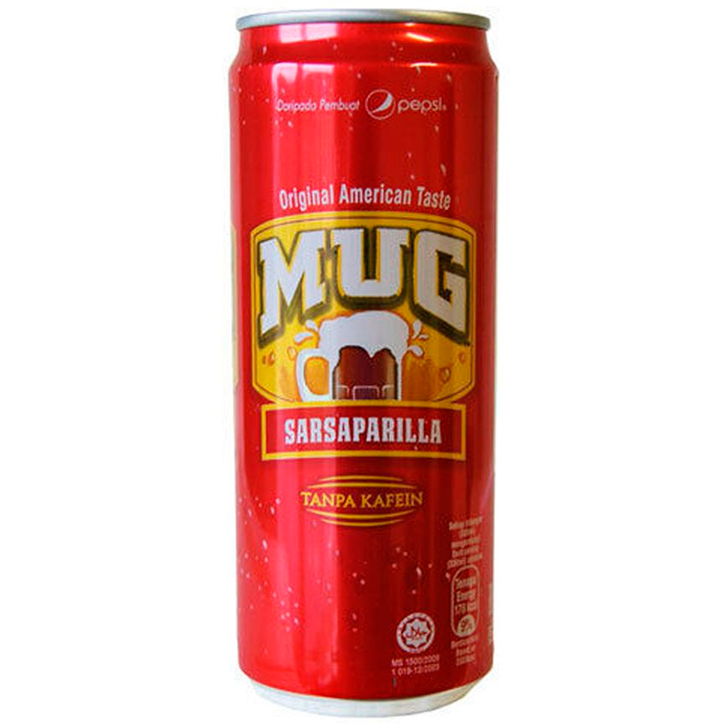 Напиток «MUG» Sarsaparilla, Маг Сарсапарилла без кофеина, 0.32л, банка