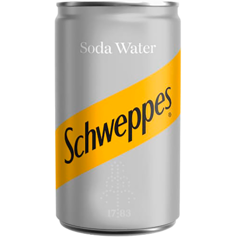 Газированный напиток «Schweppes» Soda Water, Швепс Сода Вотер 0.15л. банка