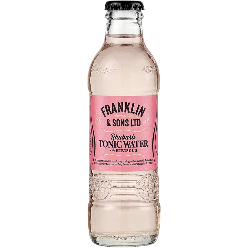 Напиток Тоник «Franklin & Sons» Rhubarb With Hibiscus Tonic Water, Ревень, Гибискус, 0.2, стекло