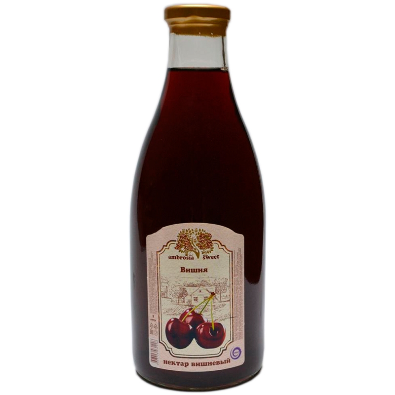 Нектар вишневый «Ambrosia Sweet» 1л, стекло