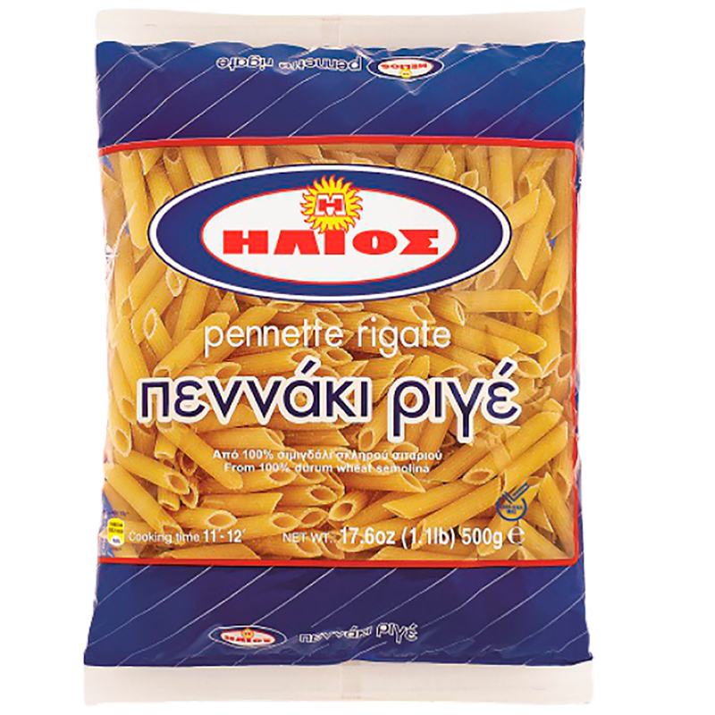 Макаронные изделия «Helios» Penne Rigate, Гелиос Пенне Ригате, 500гр, пакет