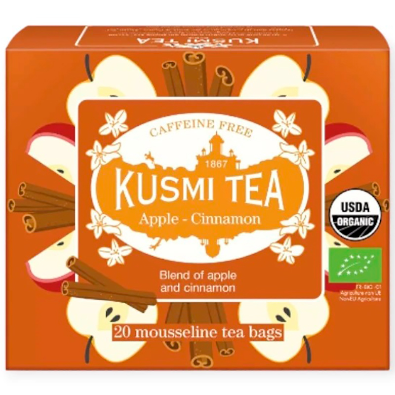 Чай травяной Kusmi tea «Apple - Cinnamon», Кусми, Тизан, Яблоко, Корица (BIO, Organic Tea) (20шт)