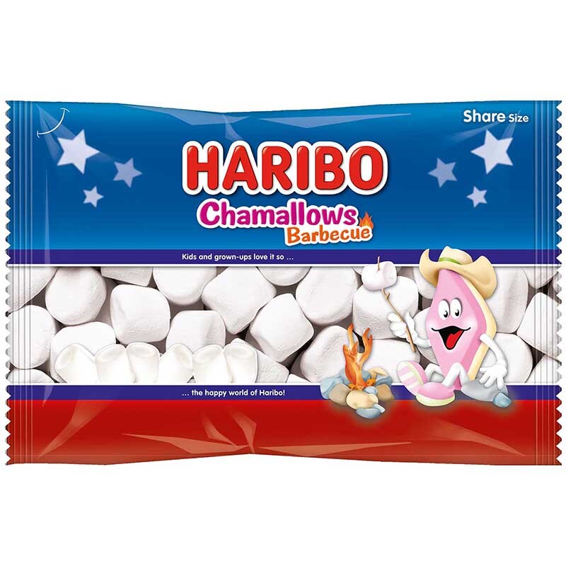 Маршмеллоу «Haribo» Chamallows Barbecue, Харибо Чмалловс Барбекью, 300гр, пакет