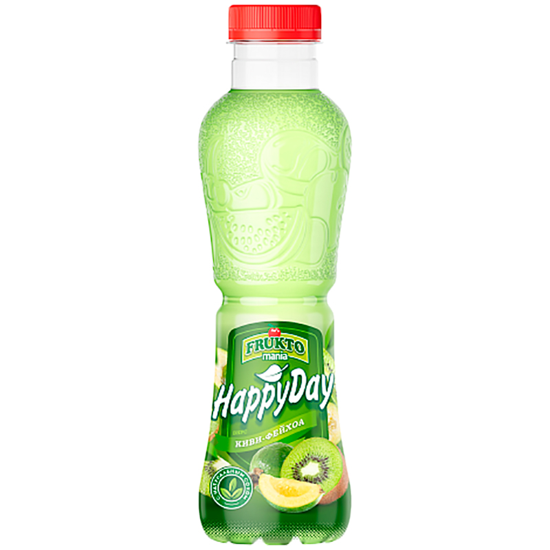 Напиток «Fruktomania» Happy Day, Фруктомания Счастливый день Киви, 0.5л, без газа, пэт