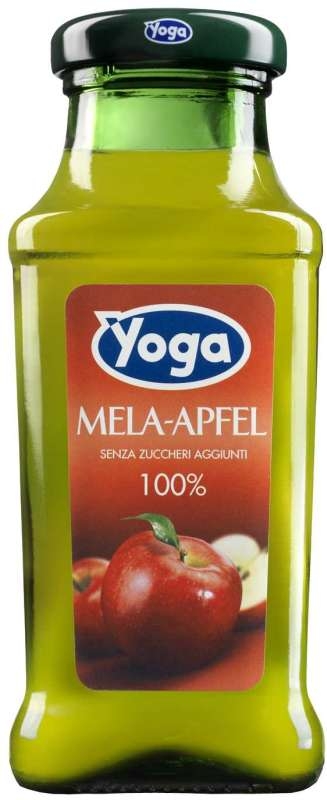Сок Yoga, Йога яблоко осветленное Mela Verde 0.2л, стекло
