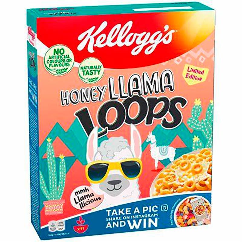 Сухой завтрак Kelloggs Lama Loops, Келлогс Лама Лупс 330гр