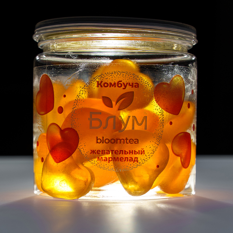 Мармелад из Комбучи «Bloomtea», Блумти Классика, 130гр, пэт
