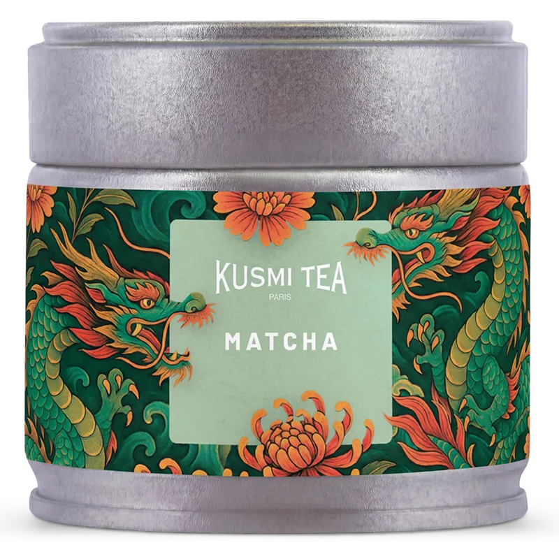 Чай Kusmi tea зеленый листовой чай "Matcha" Organic, Матча Органик 30гр. банка
