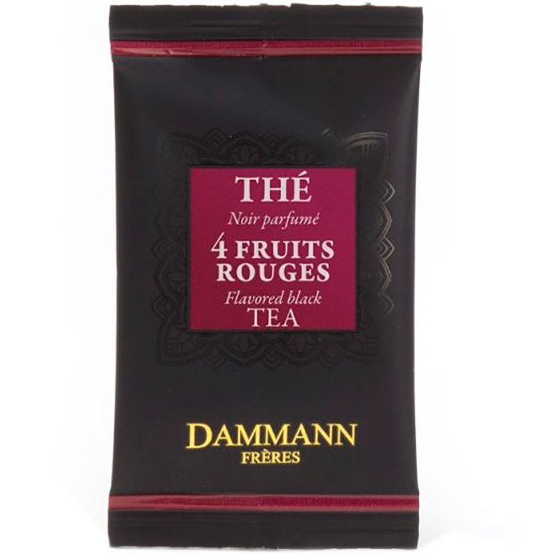 Чай черный ароматизированный «Dammann» 4 Fruits Rouges, Четыре красных фрукта (пакетированный), 500x2гр