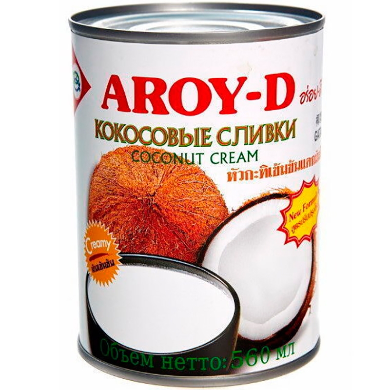 Кокосовые сливки «Aroy-D», Арой Д, 0.56л, банка
