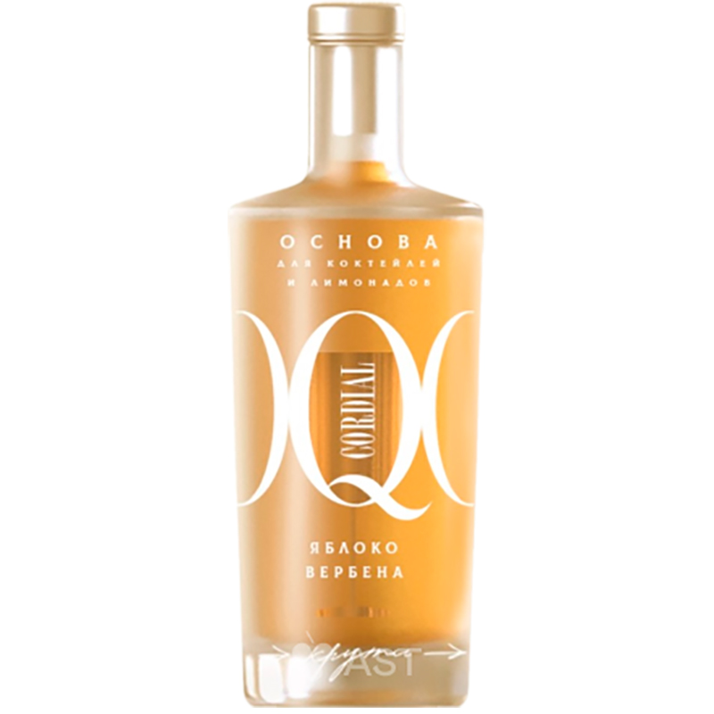 Сироп «Q», Кью Яблоко, Вербена, основа для коктейлей и лимонадов, 0.7л, стекло