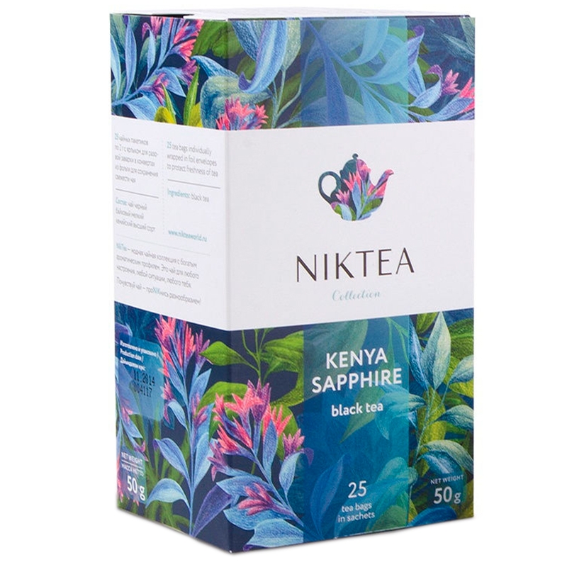 Пакетированный чай Кения Сапфир, Kenya Sapphire Niktea 25х2г.