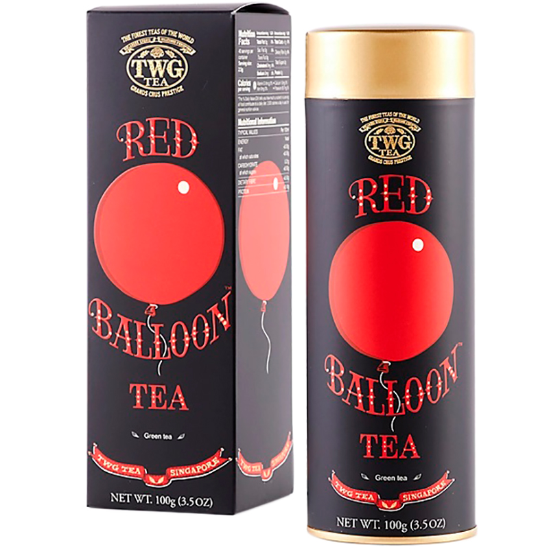 Чай зеленый TWG Red Balloon Tea, ТВГ Ред Баллон, Персик, Роза 100гр. туба
