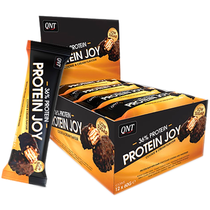 Батончик QNT Protein Joy Карамельное печенье 60 грамм