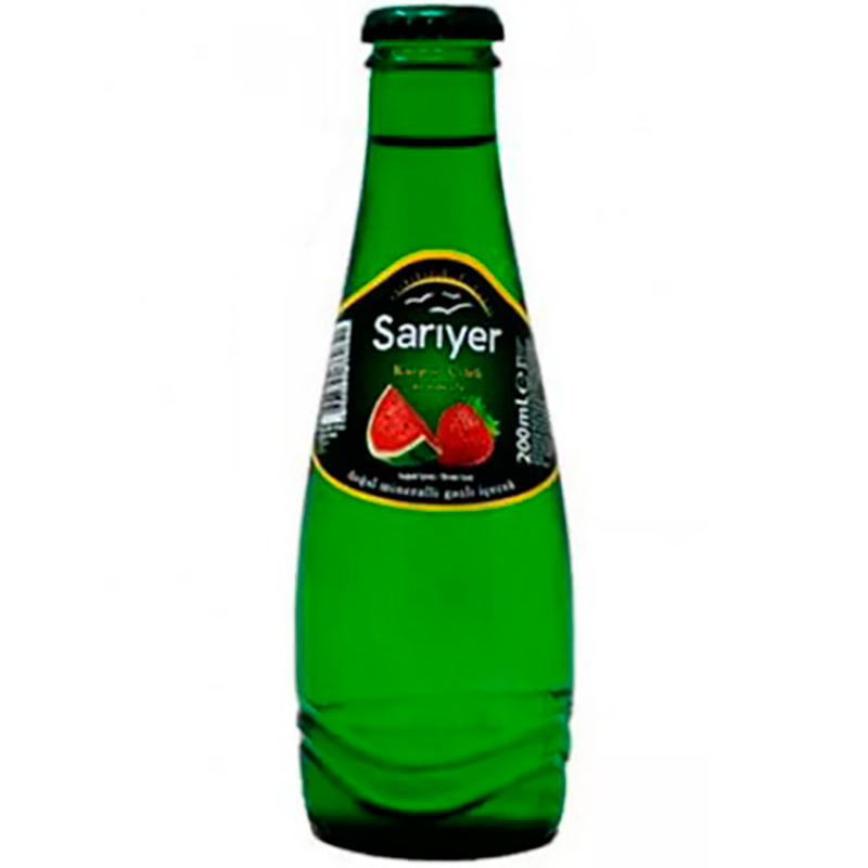 Минеральная вода «Sariyer» Strawberry and Watermelon, Сариер арбуз, клубника. 0.2л, стекло