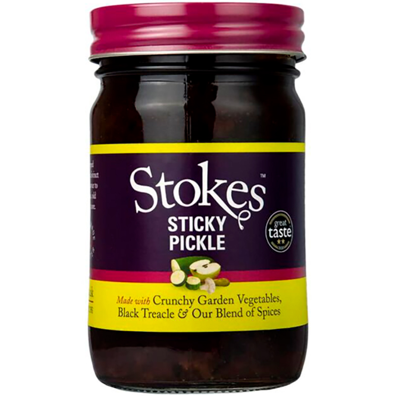 Соус «Stokes» Sticky Pickle, Стокс Томат, для мяса с маринованным огурцом 430г, стекло