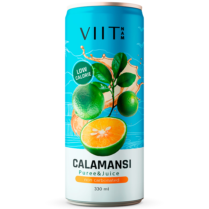 Напиток «Viitnam» Calamansi, Виитнам Каламанси с содержанием сока и пюре 0.33, без газа, банка