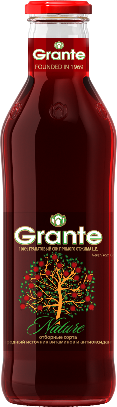 Сок гранатовый GRANTE (NATURE) 0.75л, стекло