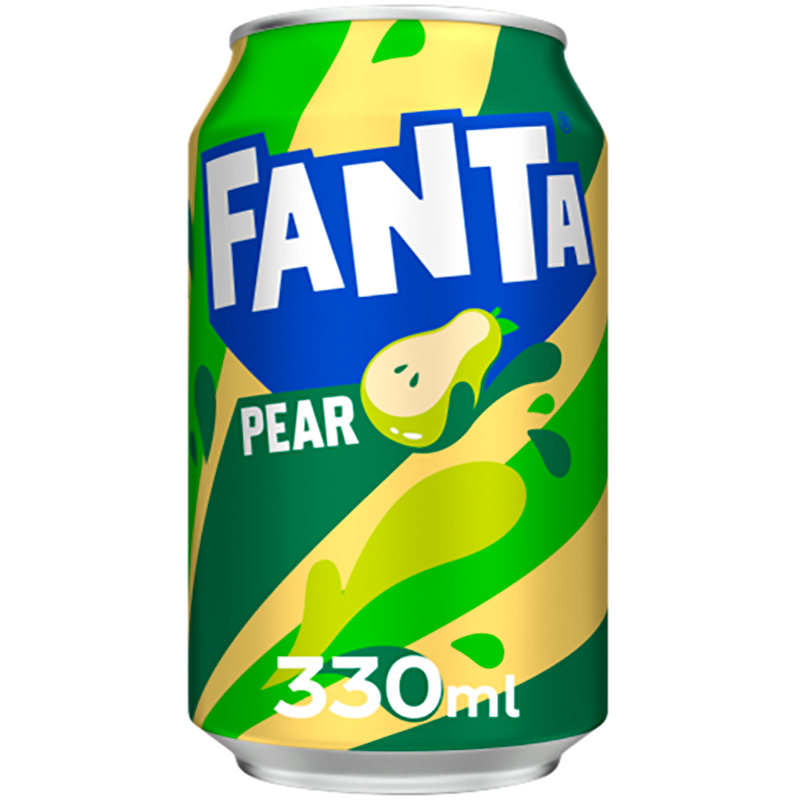 Газированный напиток «Fanta» Pear, Фанта Груша 0.33л, банка (Великобритания)