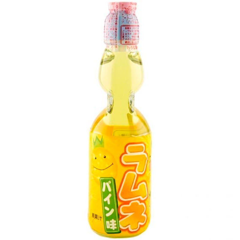 Напиток «Ramune» Lemonade Pineapple, Рамуне со вкусом ананаса 0.2л, стекло