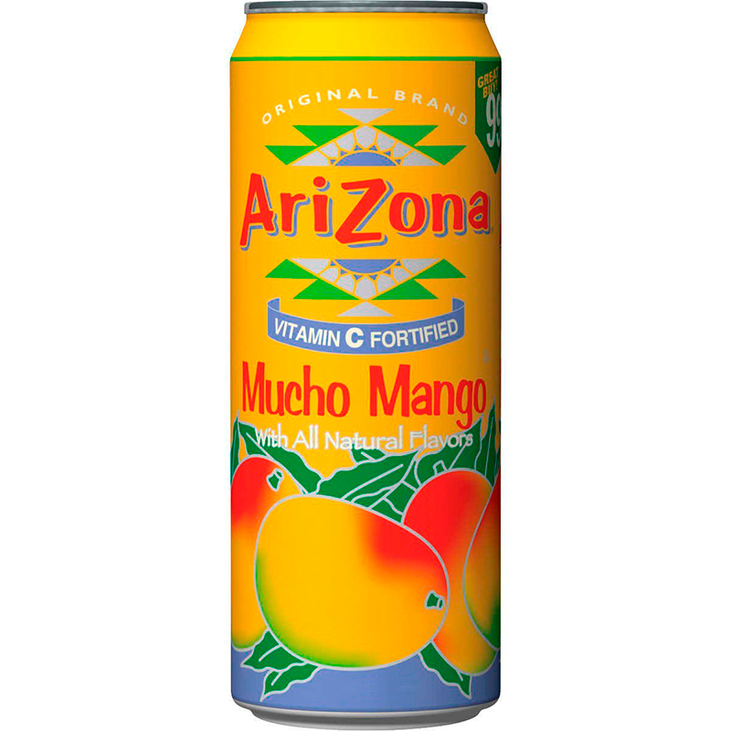 Холодный чай Arizona Mucho Mango, Манго 0,65л, банка