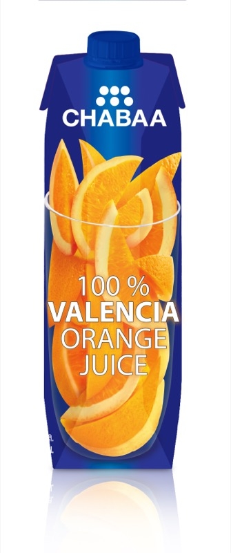CHABAA 100% Сок Апельсиновый (сорт VALENCIA) 1л