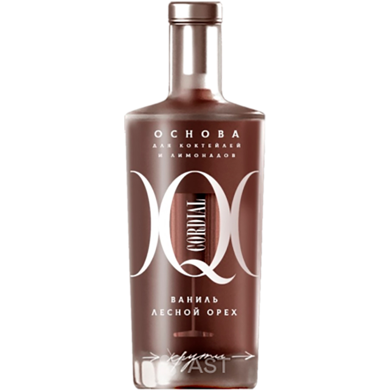 Сироп «Q», Кью Орех, Ваниль, основа для коктейлей и лимонадов, 0.7л, стекло