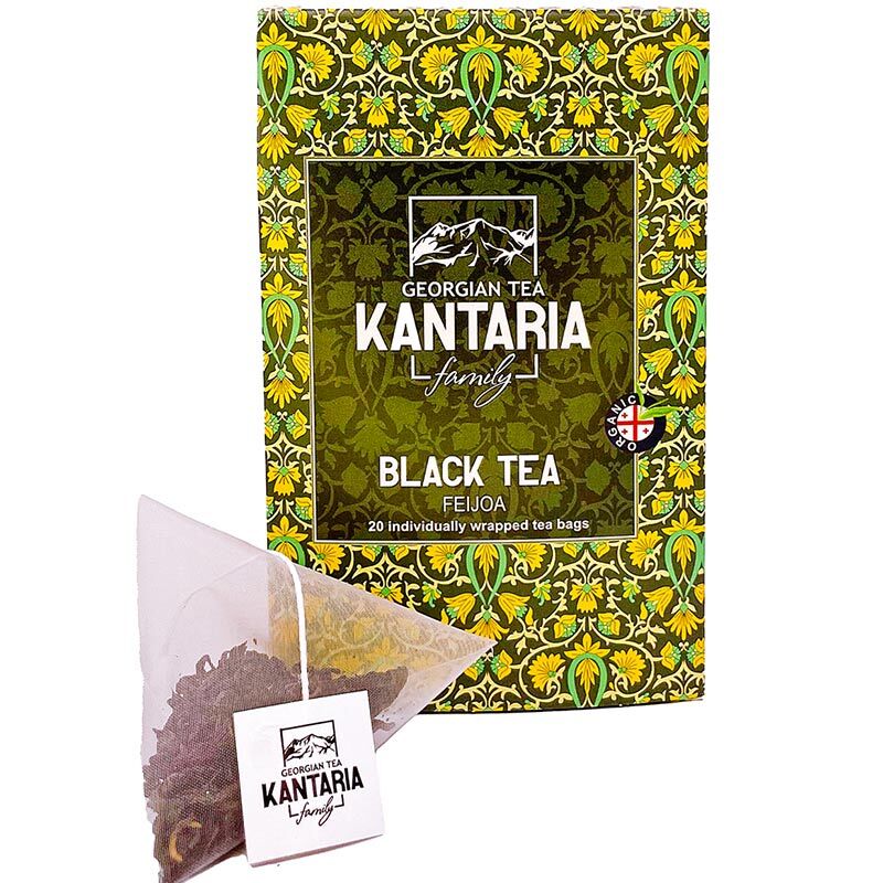 Черный чай «Kantaria» Feijoa, Кантария Фейхоа, 20 пирамидок, 20гр. коробка Черный чай «Kantaria» Feijoa, Кантария Фейхоа, 20 пирамидок, 20гр. коробка
