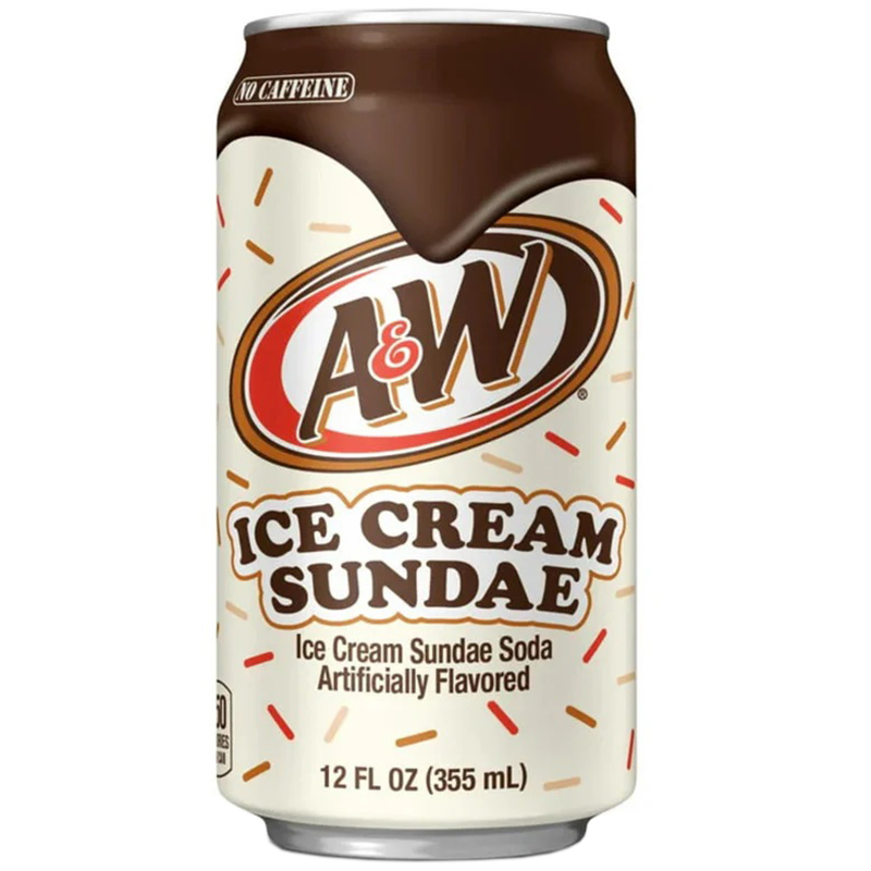 Напиток «A&W» Ice Cream Sundae, А энд В Айс Креам, 0.355л, банка