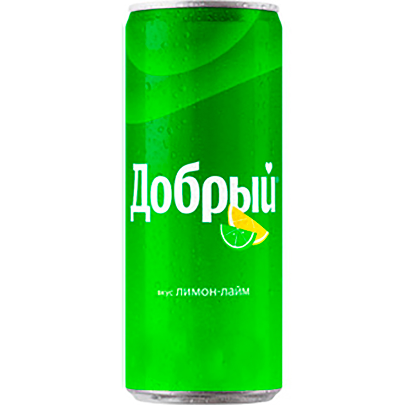 Напиток «Добрый» Lemon, Lime, Лимон, Лайм 0.33 с газом, банка